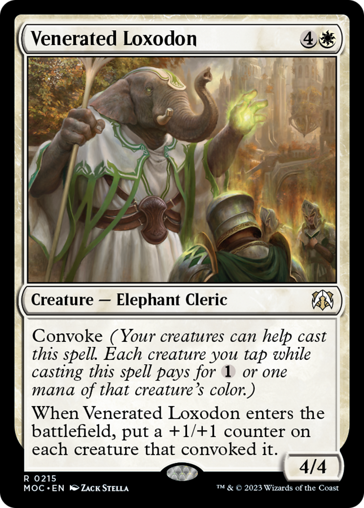 Venerated Loxodon [March of the Machine Commander] | Tables and Towers