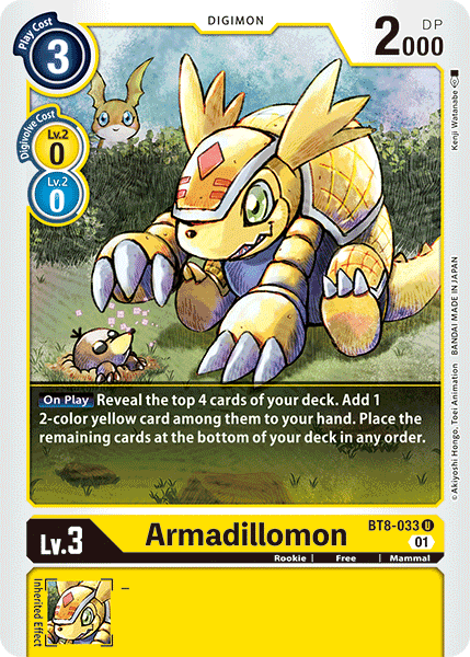 Armadillomon [BT8-033] [New Awakening] | Tables and Towers