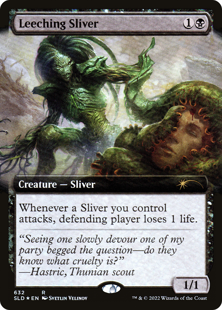 Leeching Sliver (Extended Art) [Secret Lair Drop Promos] | Tables and Towers