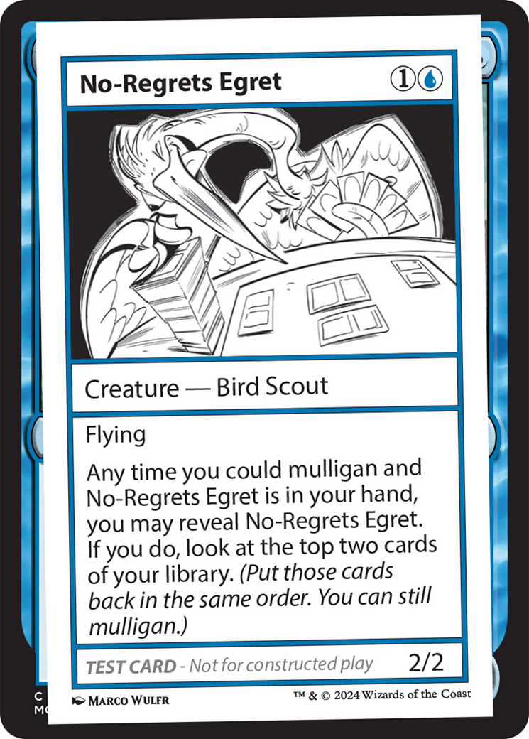 No-Regrets Egret [Mystery Booster 2 Playtest Cards] | Tables and Towers