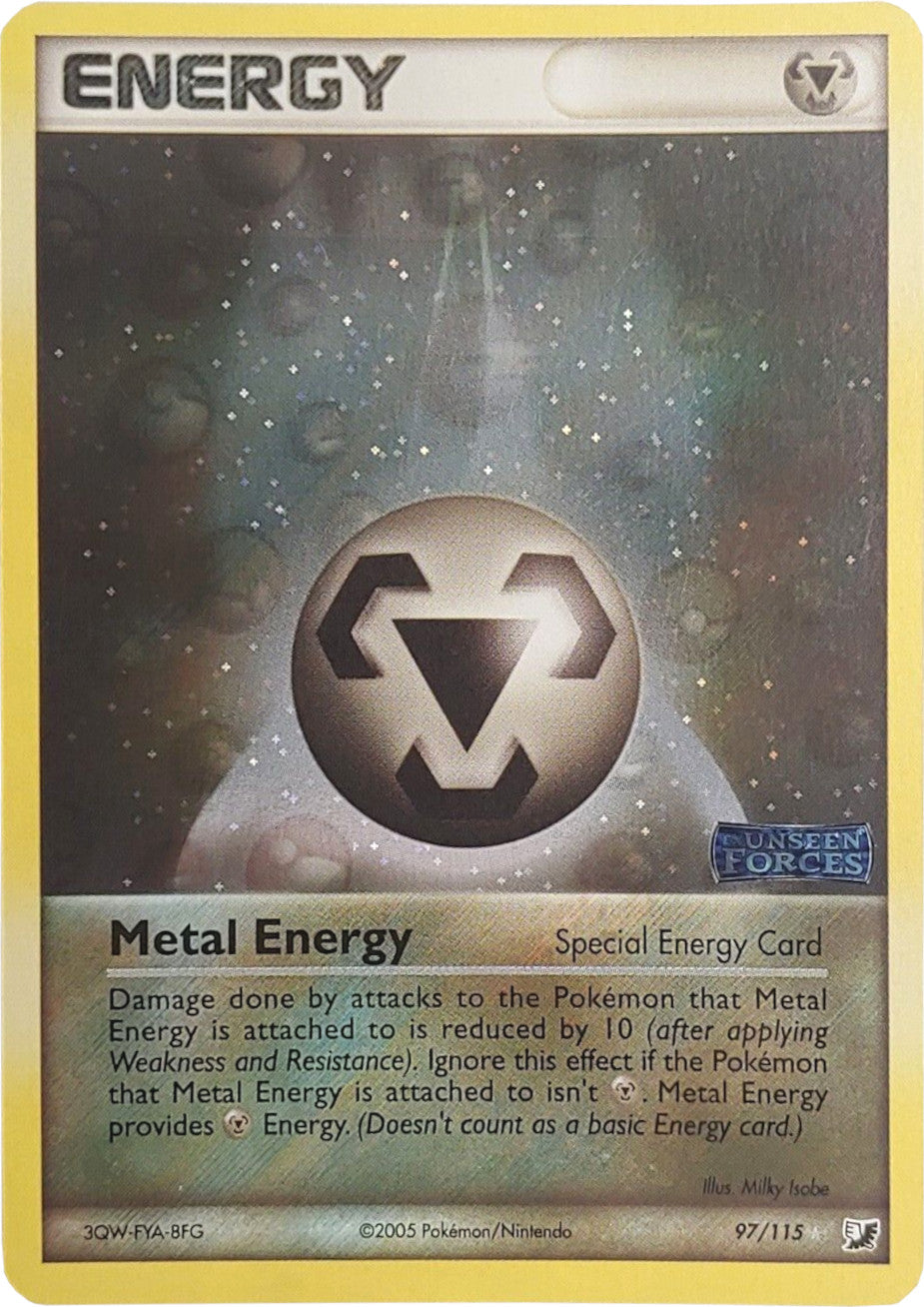 Metal Energy (97/115) (Stamped) [EX: Unseen Forces] | Tables and Towers