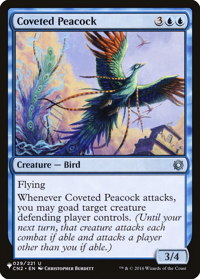 Coveted Peacock [The List] | Tables and Towers