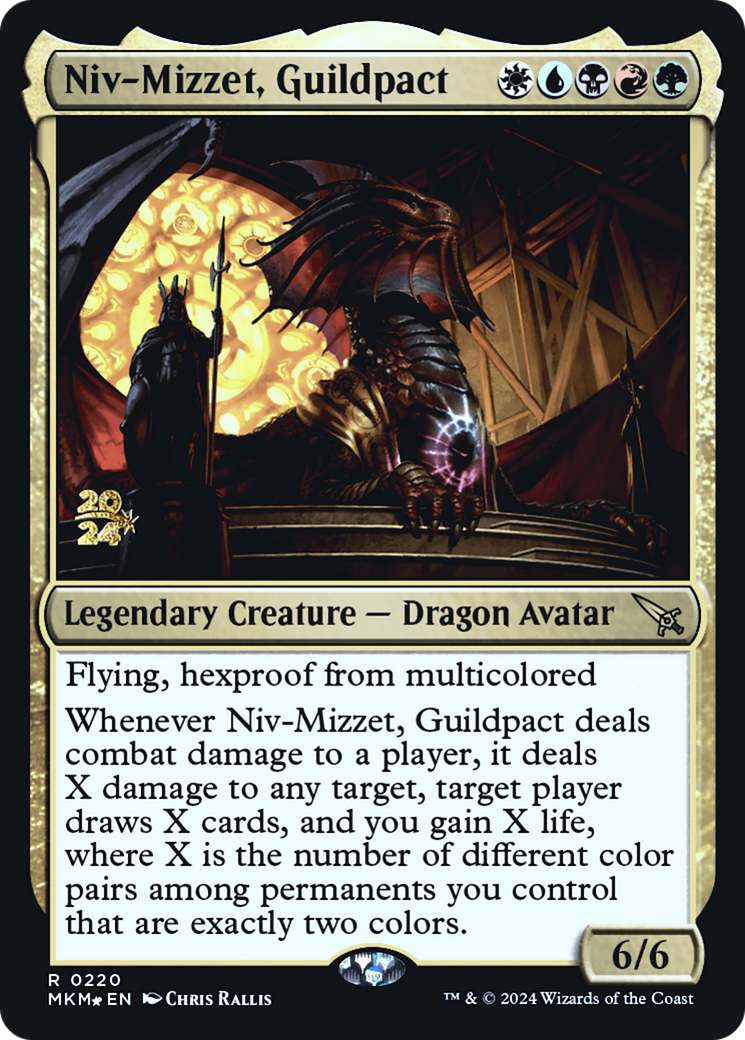 Niv-Mizzet, Guildpact [Murders at Karlov Manor Prerelease Promos] | Tables and Towers