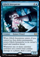 Glitch Interpreter (Extended Art) [Duskmourn: House of Horror Commander] | Tables and Towers