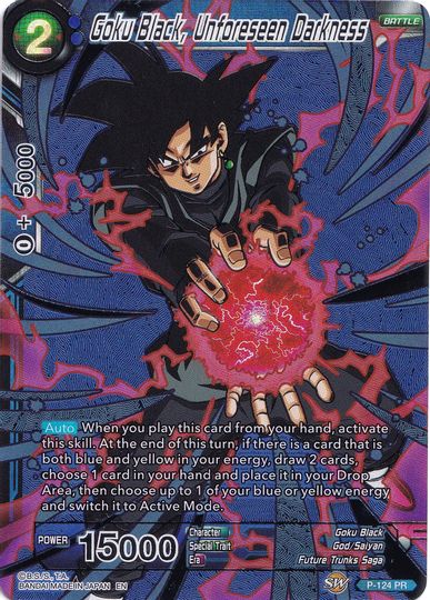 Goku Black, Unforeseen Darkness (Collector's Selection Vol. 1) (P-124) [Promotion Cards] | Tables and Towers