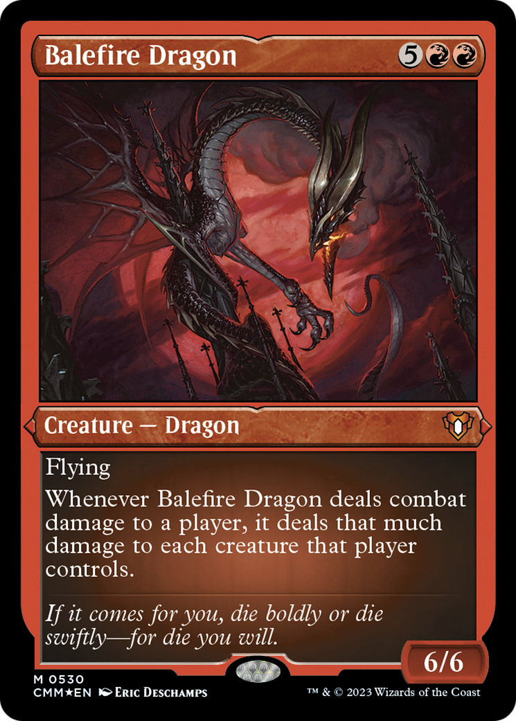 Balefire Dragon (Foil Etched) [Commander Masters] | Tables and Towers