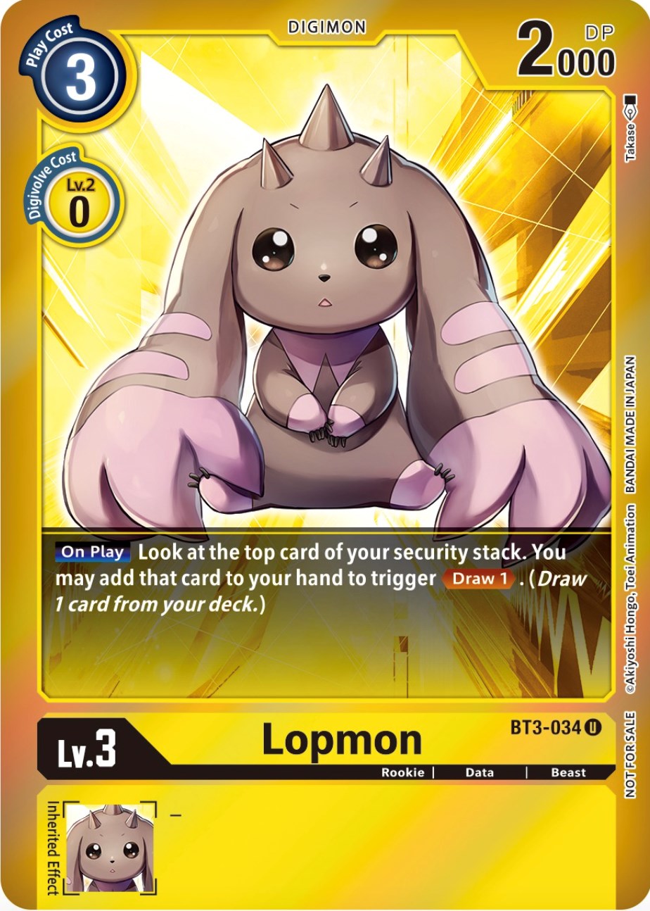 Lopmon [BT3-034] (Event Pack 4) [Release Special Booster Promos] | Tables and Towers