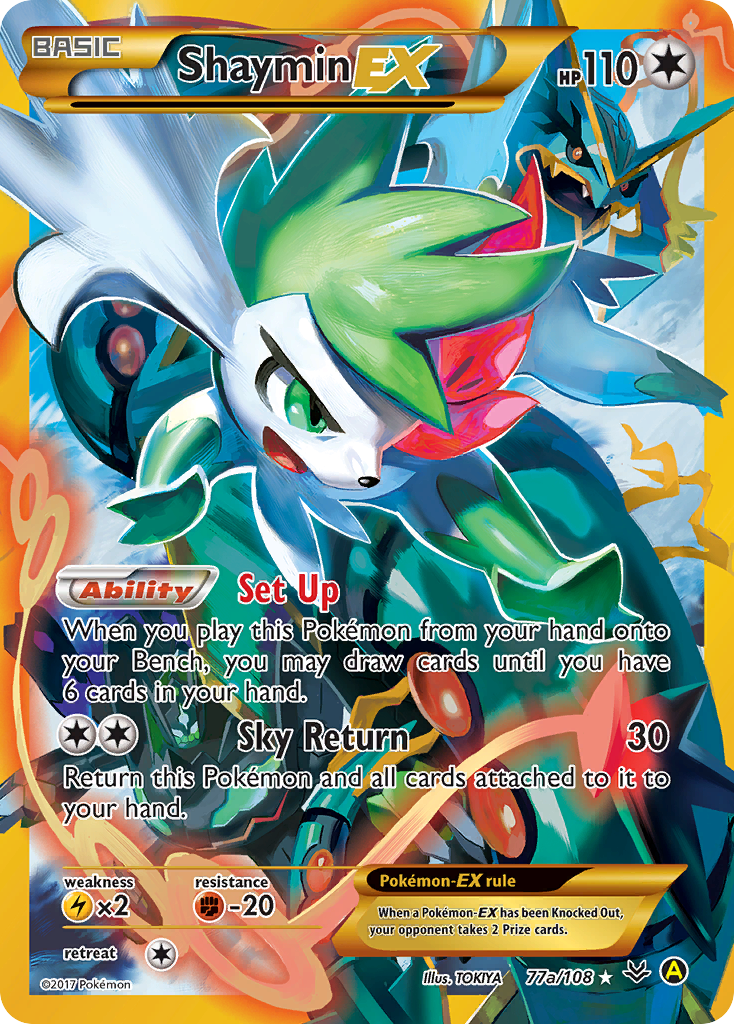 Shaymin EX (77a/108) [Alternate Art Promos] | Tables and Towers