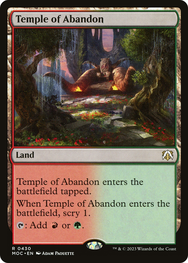 Temple of Abandon [March of the Machine Commander] | Tables and Towers