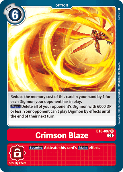 Crimson Blaze [BT8-097] [New Awakening] | Tables and Towers