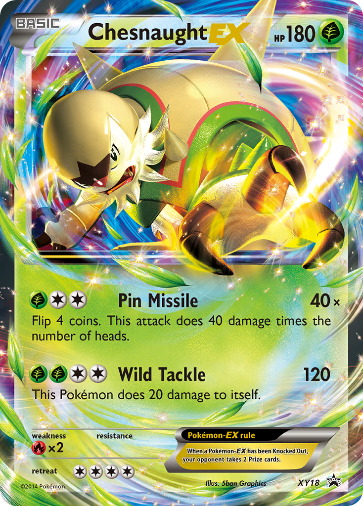 Chesnaught EX (XY18) [XY: Black Star Promos] | Tables and Towers