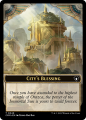 City's Blessing // Construct (0075) Double-Sided Token [Commander Masters Tokens] | Tables and Towers