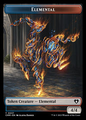 Treasure // Elemental (0037) Double-Sided Token [Commander Masters Tokens] | Tables and Towers