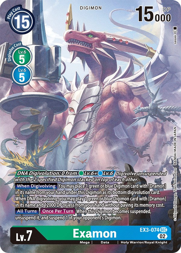 Examon [EX3-074] (Alternate Art) [Draconic Roar] | Tables and Towers