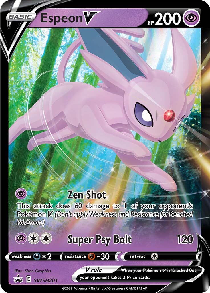 Espeon V (SWSH201) [Sword & Shield: Black Star Promos] | Tables and Towers