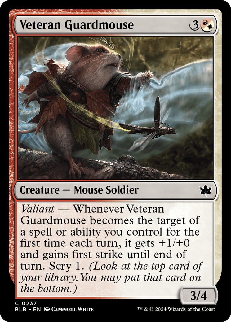 Veteran Guardmouse [Bloomburrow] | Tables and Towers