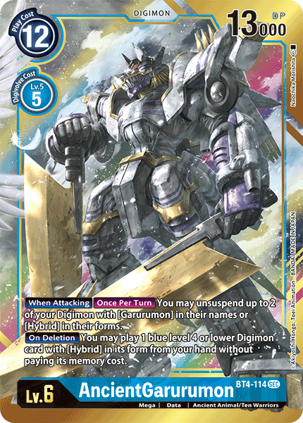 AncientGarurumon [BT4-114] (Alternate Art) [Great Legend] | Tables and Towers