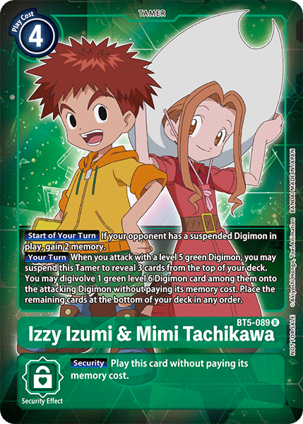 Izzy Izumi & Mimi Tachikawa [BT5-089] (Buy-A-Box Promo) [Battle of Omni] | Tables and Towers