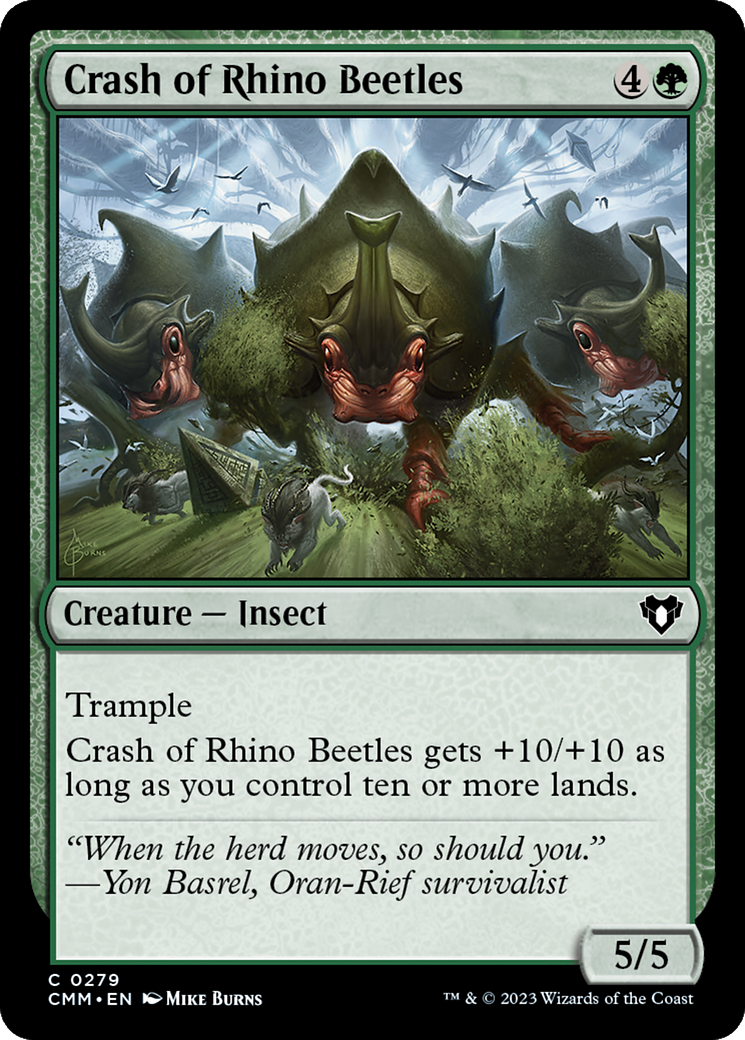 Crash of Rhino Beetles [Commander Masters] | Tables and Towers