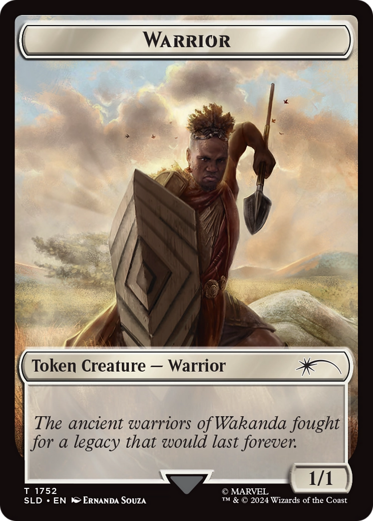 Warrior Token (Rainbow Foil) [Secret Lair Drop Series] | Tables and Towers