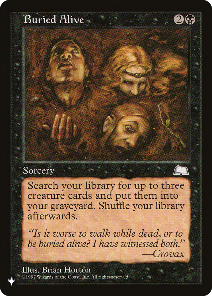 Buried Alive [The List Reprints] | Tables and Towers