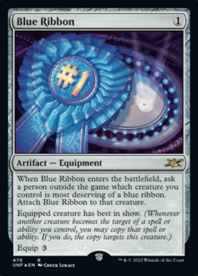 Blue Ribbon (Galaxy Foil) [Unfinity] | Tables and Towers