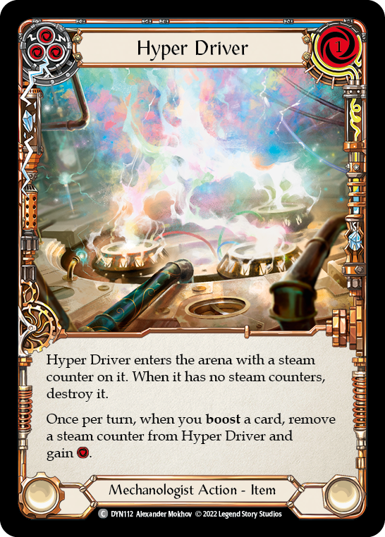 Hyper Driver (Blue) [DYN112] (Dynasty)  Rainbow Foil | Tables and Towers