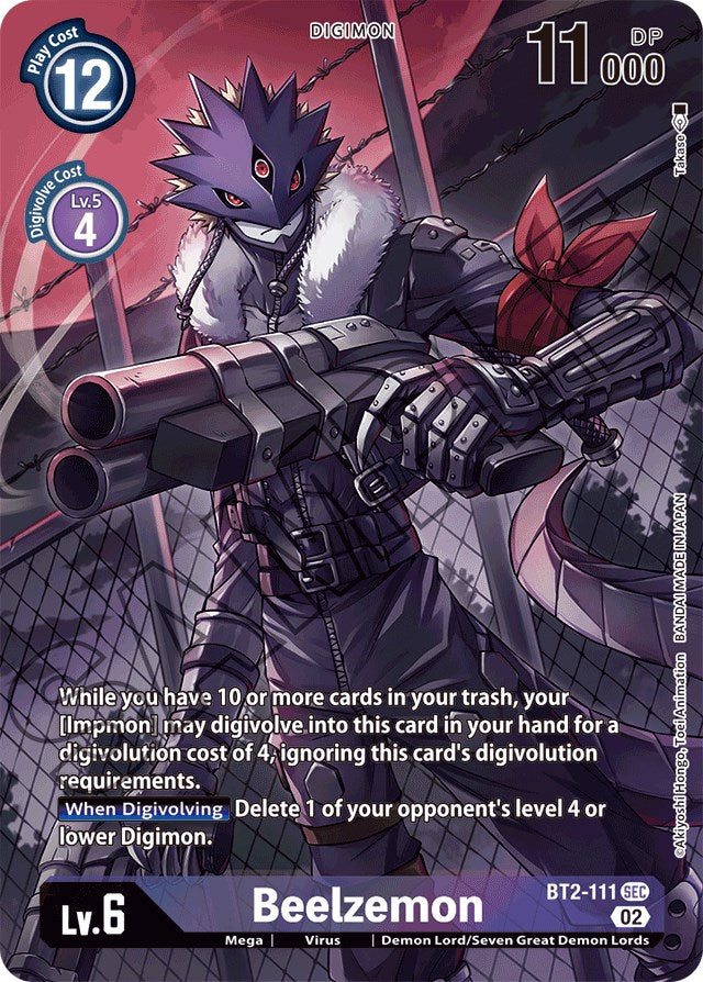 Beelzemon [BT2-111] (Alternate Art) [Starter Deck: Beelzemon Advanced Deck Set] | Tables and Towers