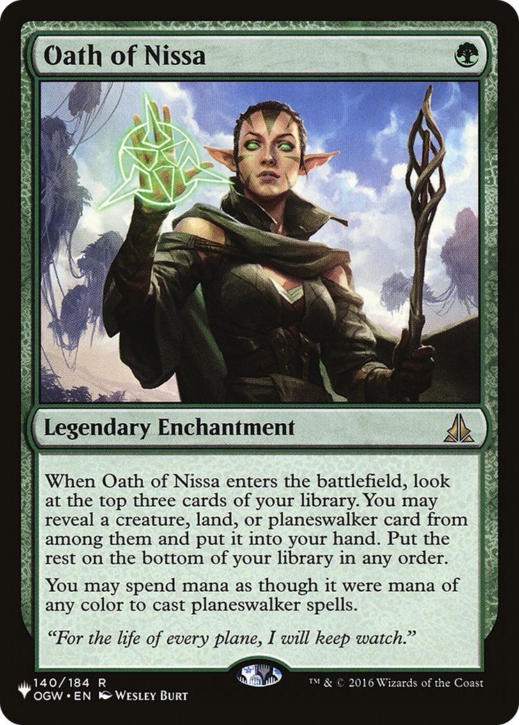 Oath of Nissa [The List Reprints] | Tables and Towers