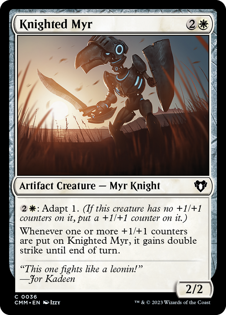 Knighted Myr [Commander Masters] | Tables and Towers