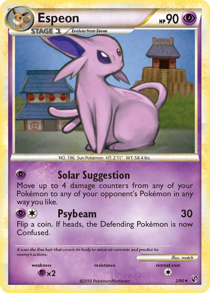 Espeon (2/90) (Cracked Ice Holo) (Theme Deck Exclusive) [HeartGold & SoulSilver: Unleashed] | Tables and Towers