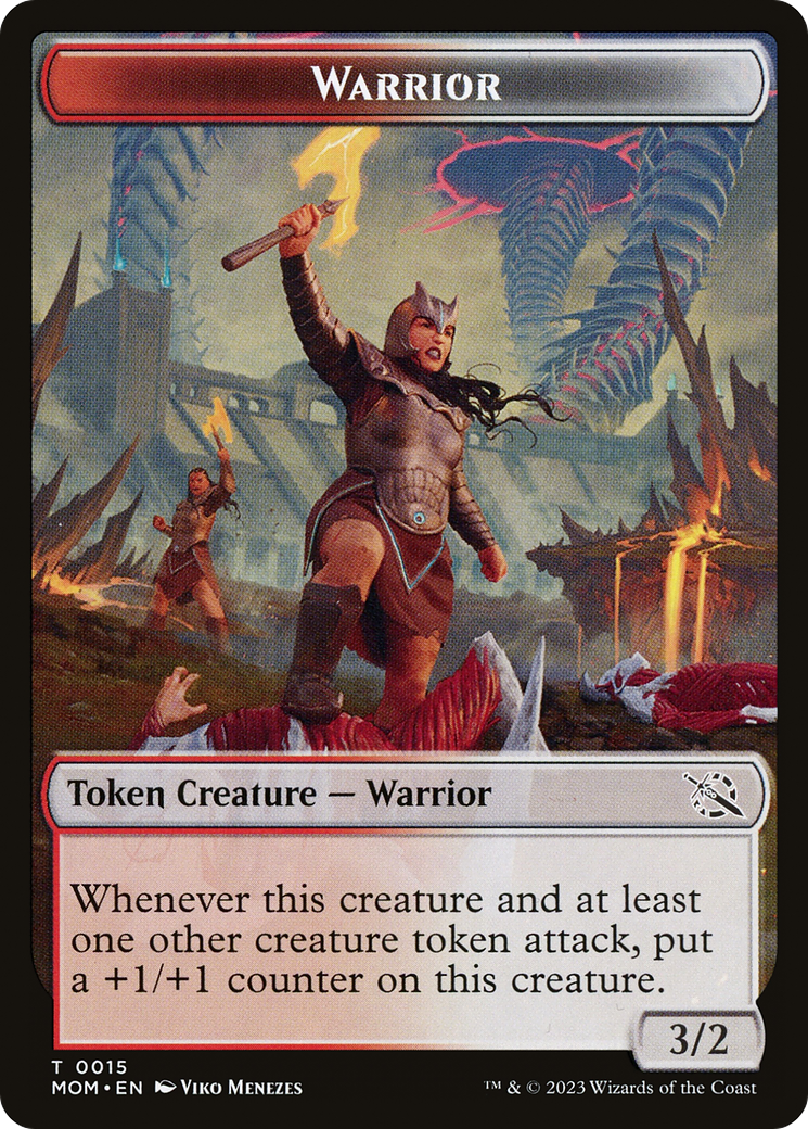 Warrior // Thopter Double-Sided Token [March of the Machine Tokens] | Tables and Towers