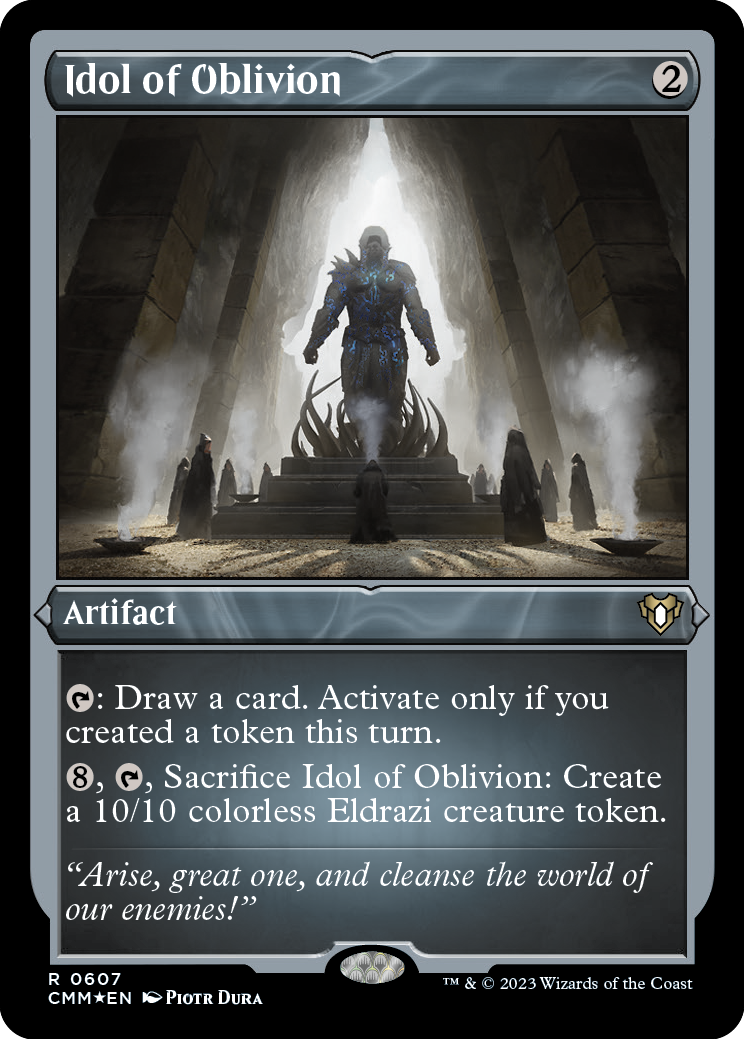 Idol of Oblivion (Foil Etched) [Commander Masters] | Tables and Towers