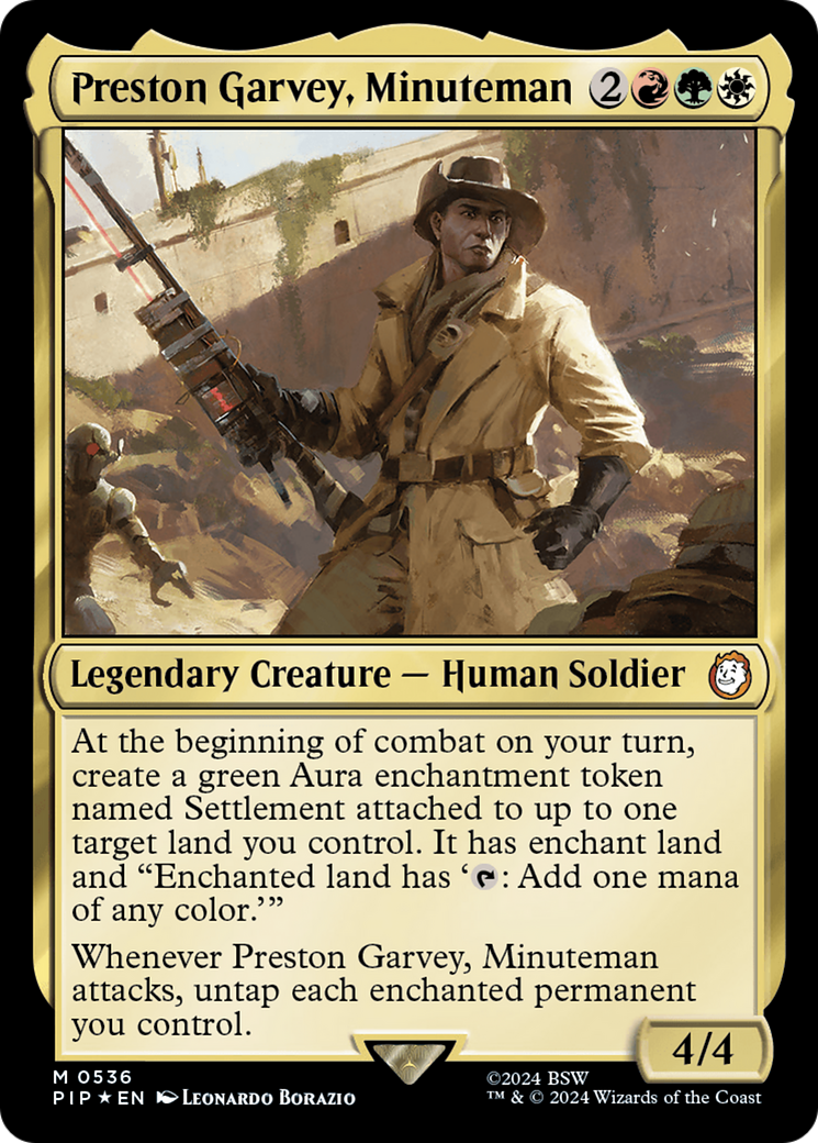 Preston Garvey, Minuteman (Surge Foil) [Fallout] | Tables and Towers