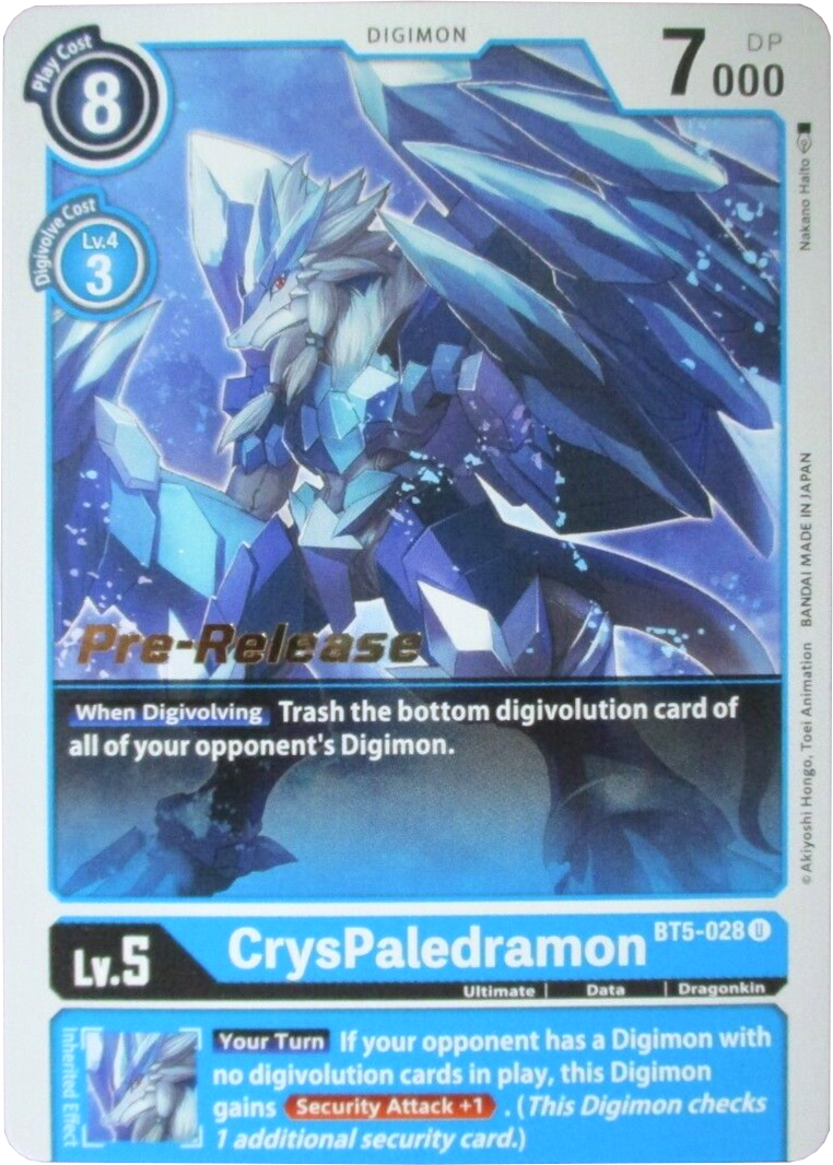 CrysPaledramon [BT5-028] [Battle of Omni Pre-Release Promos] | Tables and Towers