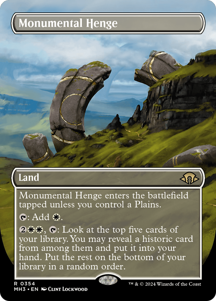 Monumental Henge (Borderless) [Modern Horizons 3] | Tables and Towers