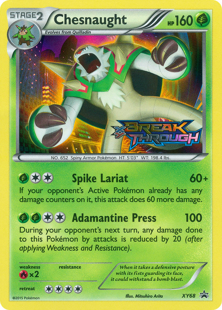 Chesnaught (XY68) [XY: Black Star Promos] | Tables and Towers