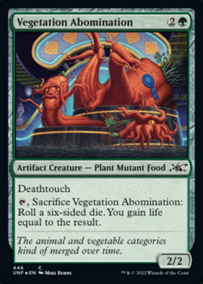 Vegetation Abomination (Galaxy Foil) [Unfinity] | Tables and Towers