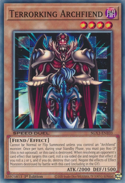 Terrorking Archfiend [SGX3-ENE03] Common | Tables and Towers