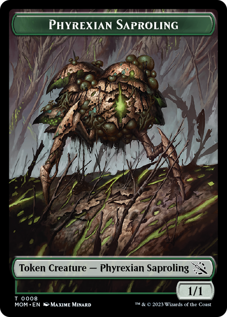 Phyrexian Saproling Token [March of the Machine Tokens] | Tables and Towers