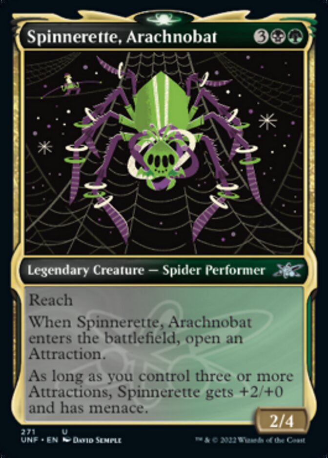 Spinnerette, Arachnobat (Showcase) [Unfinity] | Tables and Towers