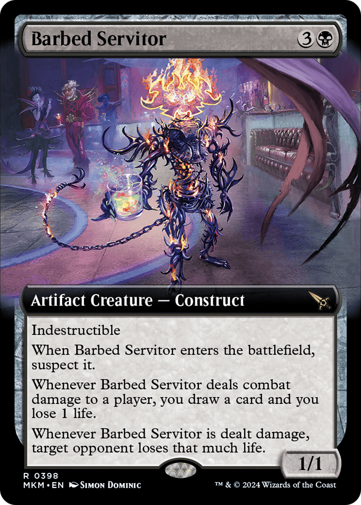 Barbed Servitor (Extended Art) [Murders at Karlov Manor] | Tables and Towers