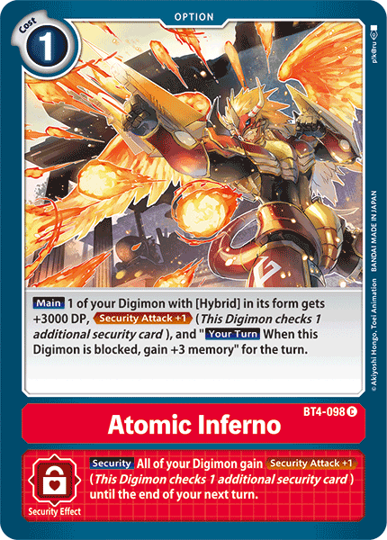 Atomic Inferno [BT4-098] [Great Legend] | Tables and Towers