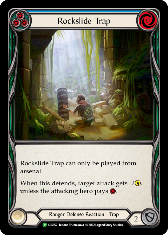 Rockslide Trap (Blue) [LGS152] (Promo)  Rainbow Foil | Tables and Towers