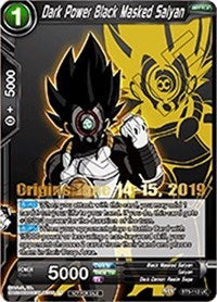 Dark Power Black Masked Saiyan (Origins 2019) (BT5-112_PR) [Tournament Promotion Cards] | Tables and Towers