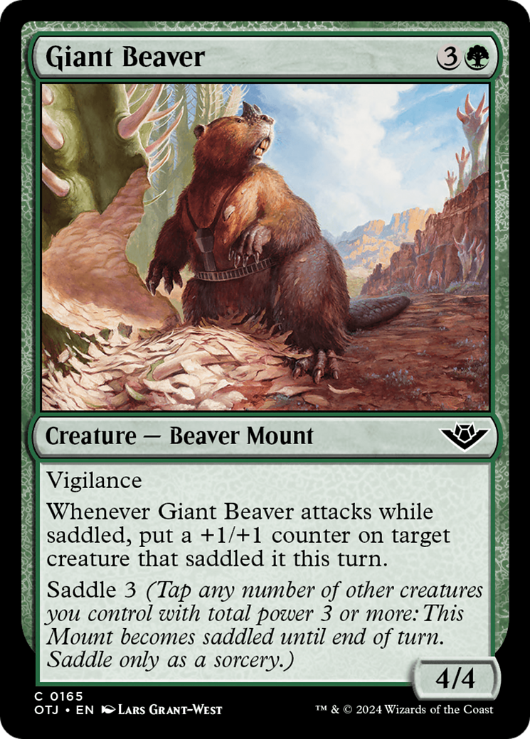 Giant Beaver [Outlaws of Thunder Junction] | Tables and Towers