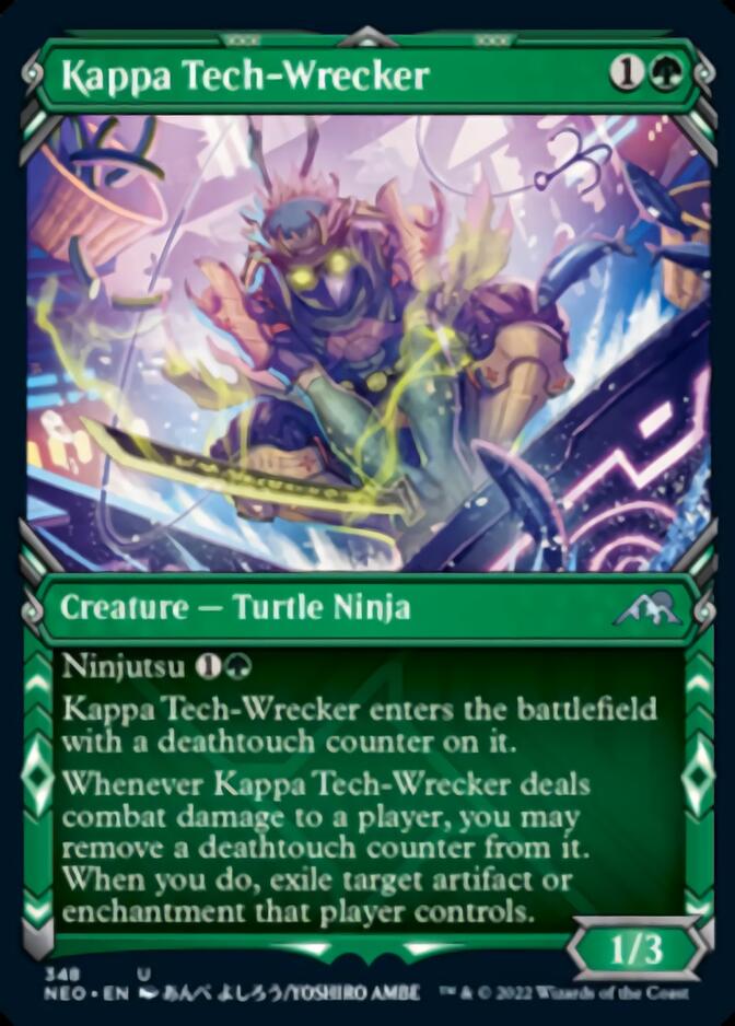 Kappa Tech-Wrecker (Showcase Ninja) [Kamigawa: Neon Dynasty] | Tables and Towers