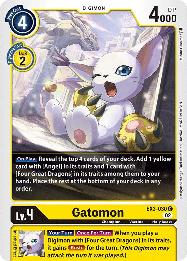 Gatomon [EX3-030] [Draconic Roar] | Tables and Towers