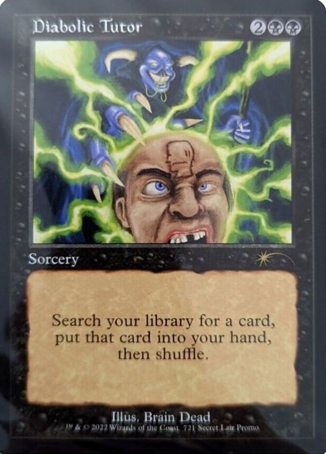 Diabolic Tutor (Retro) [Secret Lair Drop Promos] | Tables and Towers