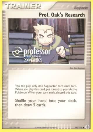 Prof Oaks Research (98/112) (2004 2005) [Professor Program Promos] | Tables and Towers